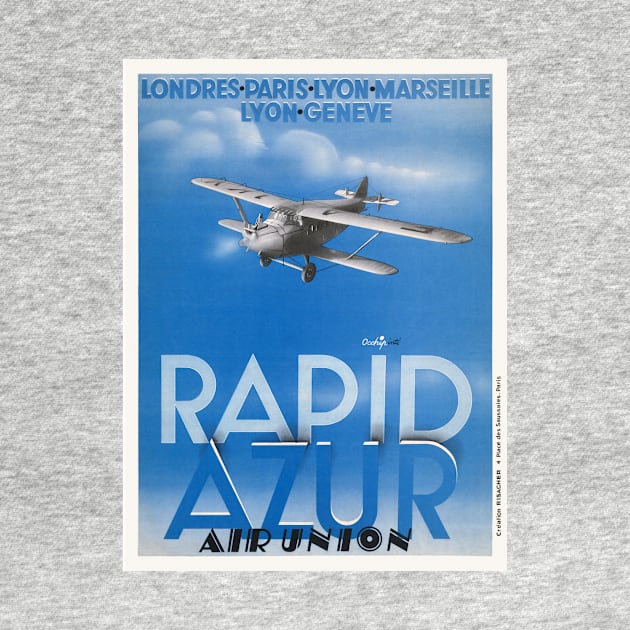 Rapid Azur France Vintage Poster 1932 by vintagetreasure